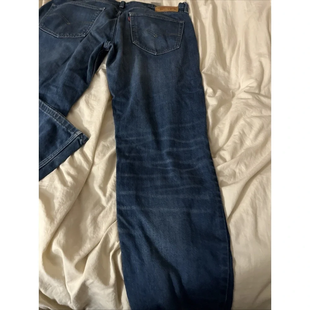 Levi's 514 Jeans Mens Size 36x34 Straight Fit Blue Jeans Denim